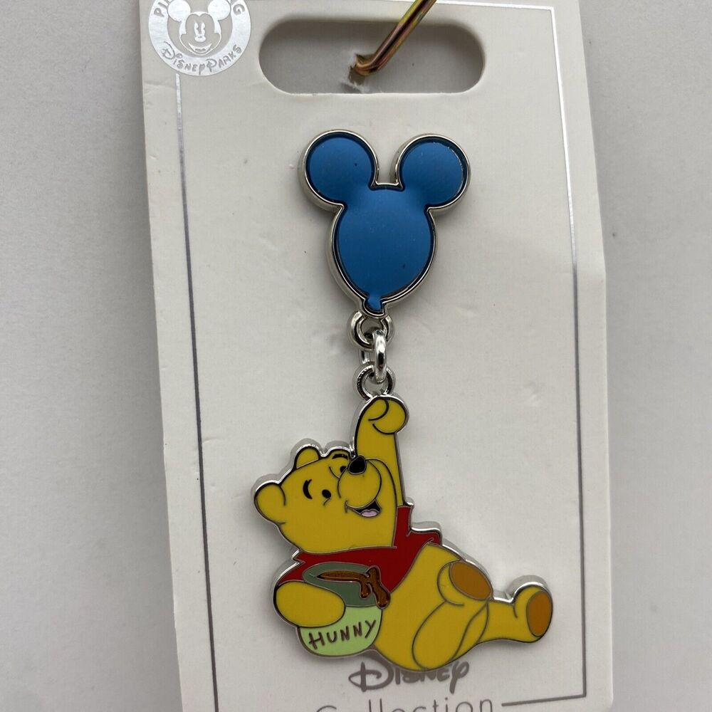 Disney Parks Pin Winnie the Pooh & Blue Balloon with Hunny Pot Trading Pin - Picture 2 of 4